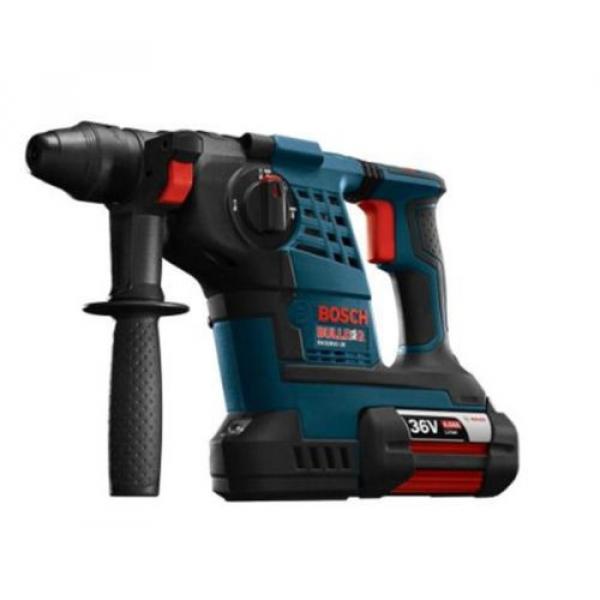 36-Volt Lithium-Ion 1-1/8 in. Cordless Rotary Hammer Drill Hand Tool Blue + Case #1 image