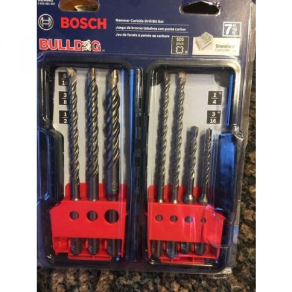 Bosch HCK001 7pc SDS-plus Rotary Hammer Drill Bit Set Masonry Drill Bit Set #1 image
