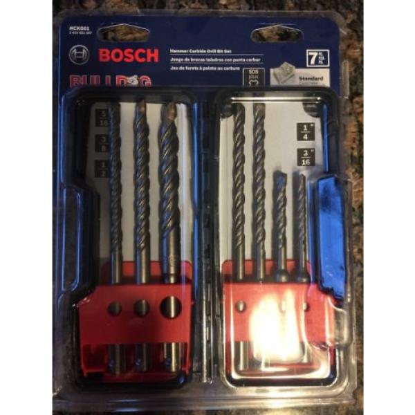 Bosch HCK001 7pc SDS-plus Rotary Hammer Drill Bit Set Masonry Drill Bit Set #2 image