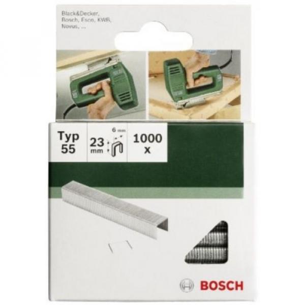 Bosch 2609255827 16mm Type 55 Narrow Crown Staples (Pack Of 1000) #1 image