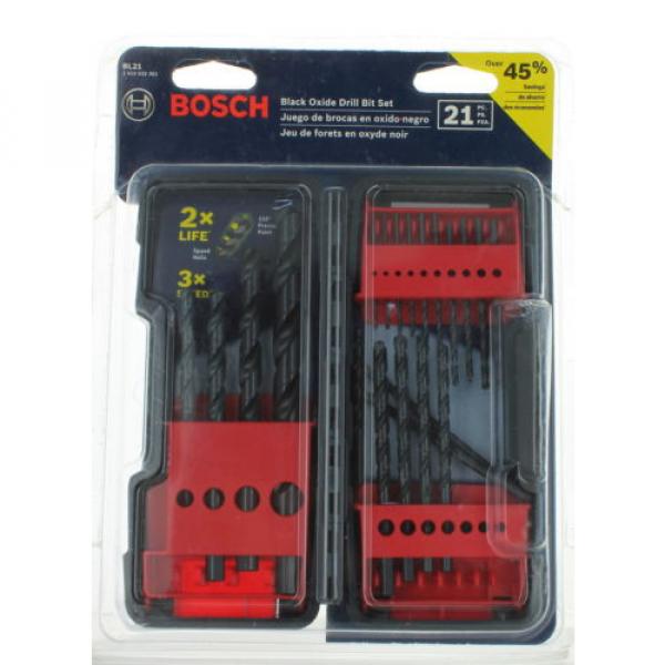 Bosch BL21 Black Oxide Drill Bit Set (21-Piece) #1 image