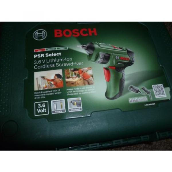 *NEW*Bosch PSR Select Cordless Lithium-Ion Screwdriver with 3.6 V Battery-1.5 Ah #3 image