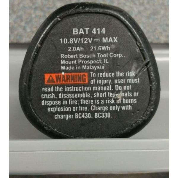 Bosch 12 Volt Battery | BAT 414 | 2.0 AH | Tested &amp; Working | Used | Ships Fast #3 image