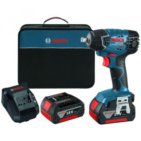 Variable Speed Impact Wrench 18 Volt Lithium-Ion 1/2 in., Kit 2 Batteries, Bosch #2 image