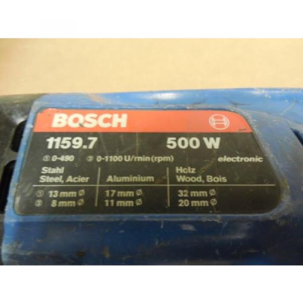 BOSCH 1159.7 ELECTRIC DRILL NO CHUCK 500W WATTS 115V VOLTS 4.8A A AMPS #2 image