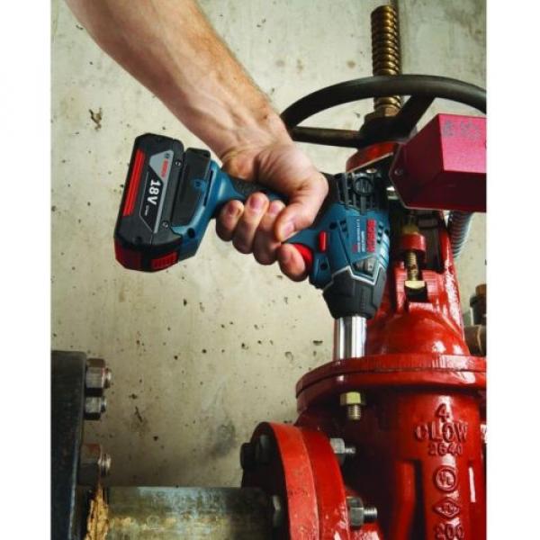 Variable Speed Impact Wrench 18 Volt Lithium-Ion 1/2 in., Kit 2 Batteries, Bosch #4 image