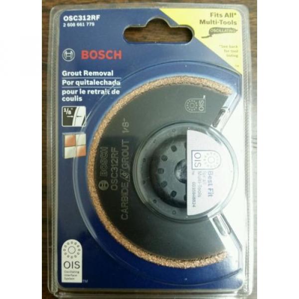 Bosch OSC312RF 3-1/2&#034; x 1/8&#034;. Fits All Multi-Tools. Carbide for Grout Removal #1 image