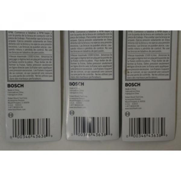 (3 Pack) Bosch BM2004 7/32 in. x 2 in. x 4 in. Carbide Fast Spiral Masonry Bit #6 image