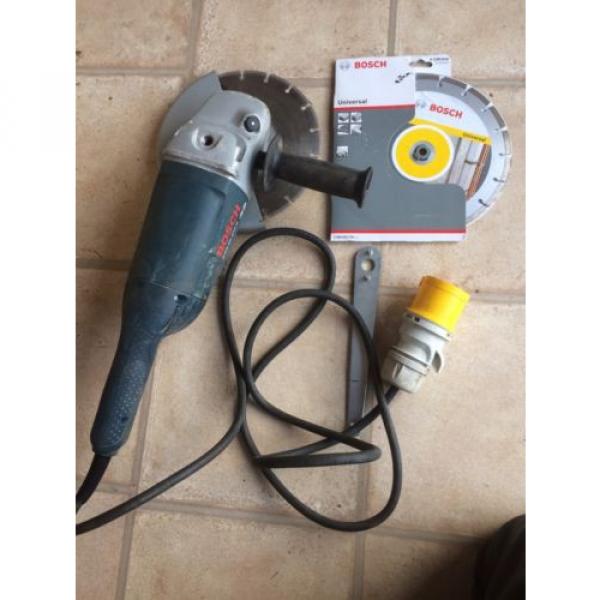 Bosch GWS 22-230 H Electric Grinder Including New Diamond Stone Cutting Disk #1 image