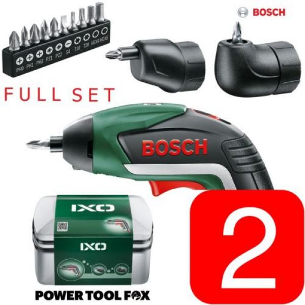 2 x Sets Bosch IXO-V Lithium ION Cordless Screwdriver 06039A8072 3165140800051* #1 image