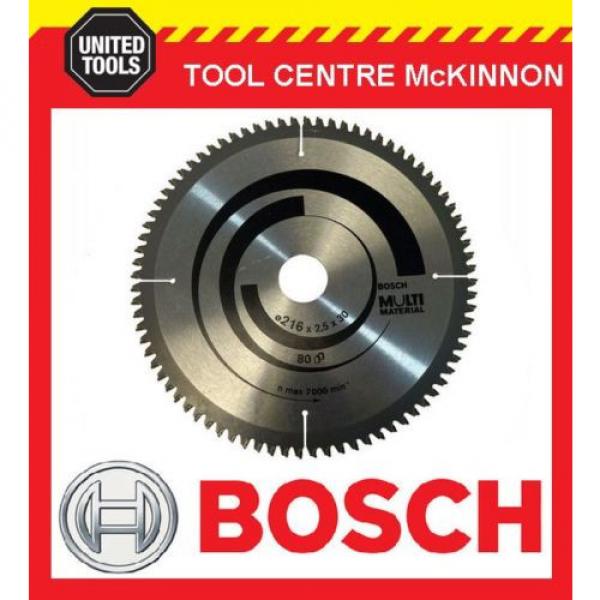 BOSCH 216mm (8½”)  x 30mm BORE ALUMINIUM AND MULTI MATERIAL TCT SAW BLADE #1 image