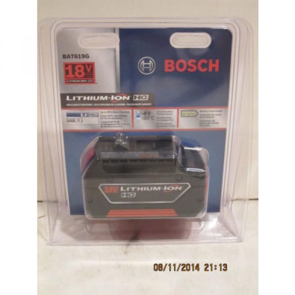 Bosch 18 Volt Lithium-Ion Cordless Tool Fat Pack Batt BAT619G w/Fuel Gauge-NISP! #1 image