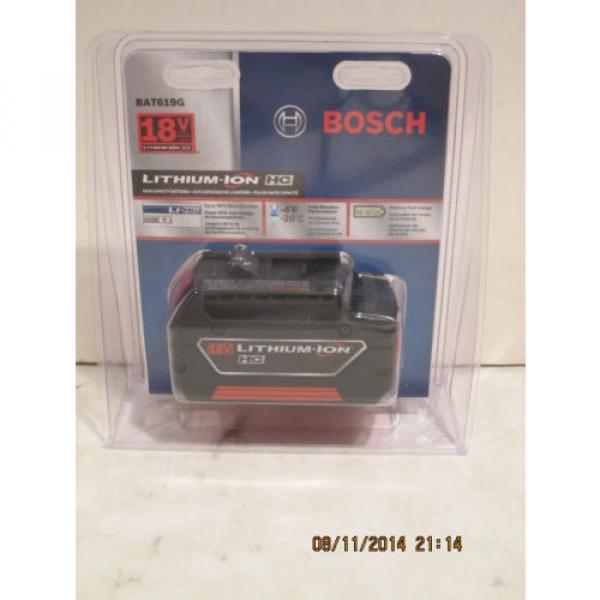 Bosch 18 Volt Lithium-Ion Cordless Tool Fat Pack Batt BAT619G w/Fuel Gauge-NISP! #7 image