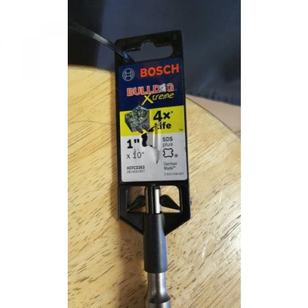 Bosch 1&#034; x 10&#034; SDS Plus 4x Life Bulldog Xtreme Rotary Hammer Bit - HCFC2263 New #1 image