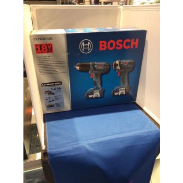 Bosch 18-Volt Lithium Ion Cordless Combo Kit with Carrying Bag CLPK26-181 #1 image