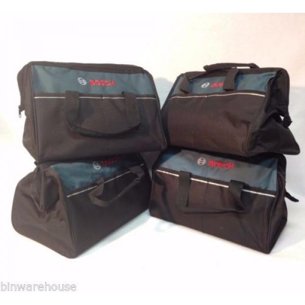 New 4 Bosch 16&#034; Canvas Carring Tool Bag  2610023279 18v Tools 2 Outside Pocket #2 image