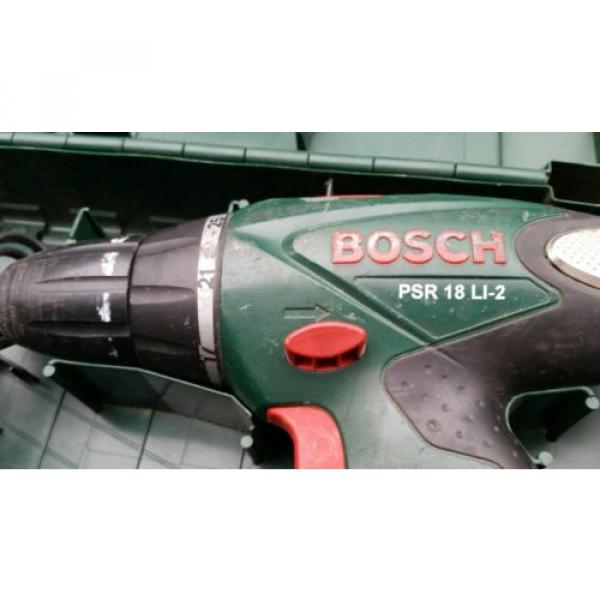BOSCH 18V BATTERY DRILL, CHARGER AND CASE #1 image