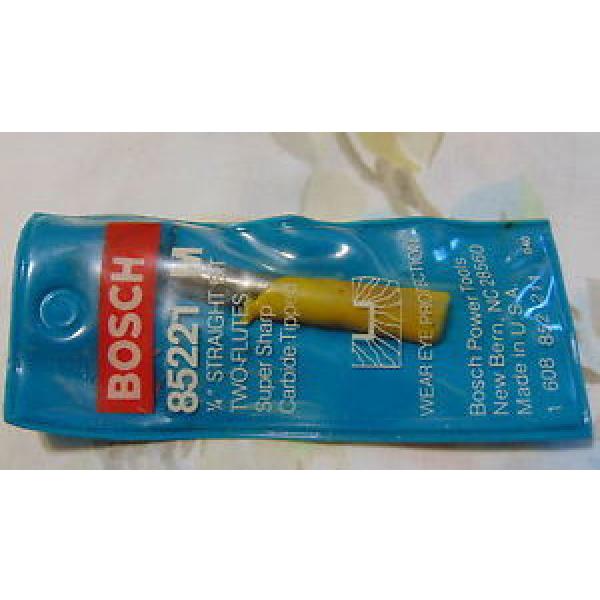Bosch Router Bit 1/4in Two Flute Straight Bit 85221 #1 image