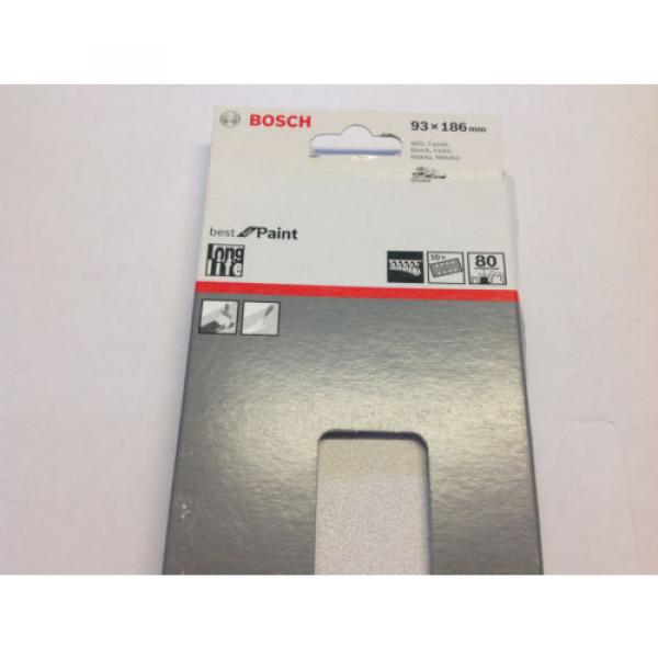 Bosch 93x186mm Paint Orbital Sanding Sheets pack of 10 Choice of 60 or 80 Grit #3 image