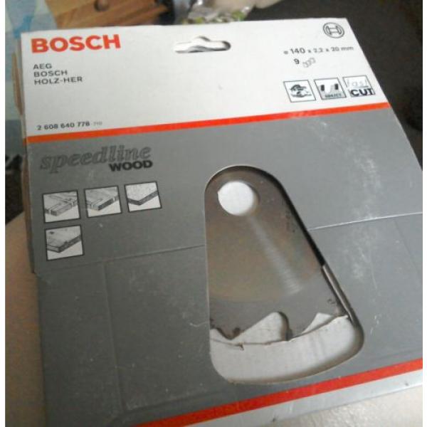 Bosch Circular Saw Blade, 140mm x 20mm Bore, New old stock, Free P&amp;P. Last One. #1 image