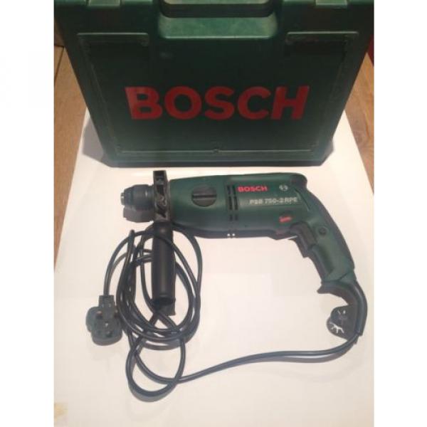 Bosch Percussion Hammer Drill corded PSB 750-2RPE Impact drilling 240v #1 image