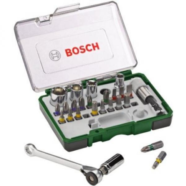 Bosch 2607017160 Screwdriving Set With Mini Ratchet (27 Pieces) #1 image