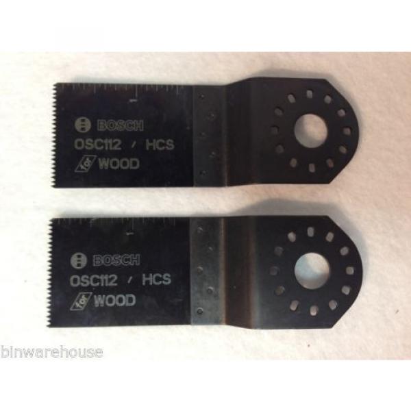 Two (2) NEW Bosch OSC112 1-1/2&#034; x 1-5/8&#034; HCS Plunge Cut Blades For Wood #3 image