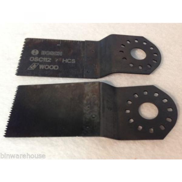 Two (2) NEW Bosch OSC112 1-1/2&#034; x 1-5/8&#034; HCS Plunge Cut Blades For Wood #5 image