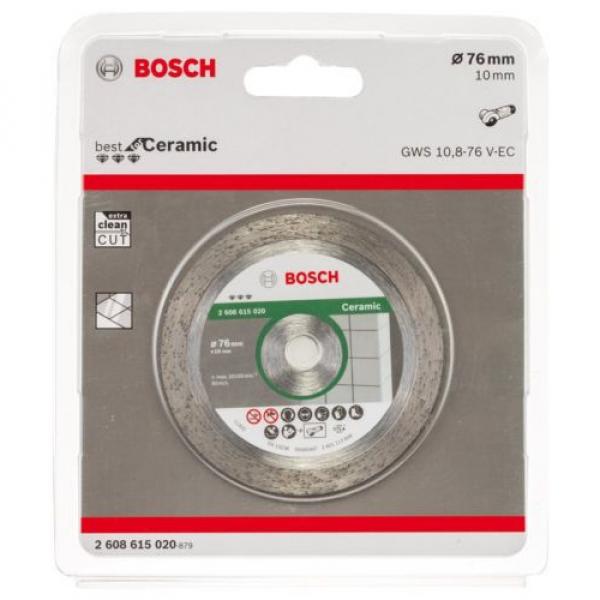 Bosch 2608615020Diamond Cutting Disc Best For Ceramic 76mm 1.9mm 10mm NEW #2 image