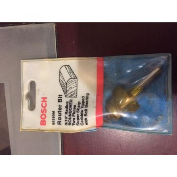 BOSCH router bit 3/16 RADLUS CARBIDE TIPS ROUNBOVER  WIYH BALL BEARING #1 image