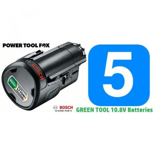 5 GENUINE BOSCH 10.8V 2.0a BATTERIES Green Tool ONLY 1600A0049P 3165140808804 #2 image