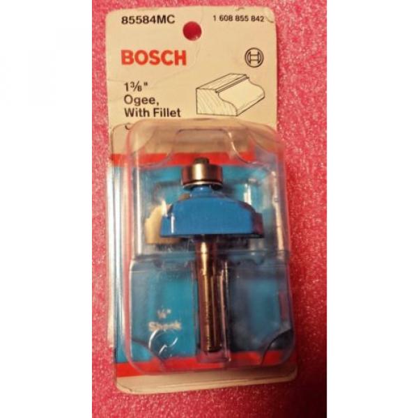 Bosch 85584MC 1-3/8&#034; Ogee, with Fillet Router Bit, 1/4&#034; Shank, Carbide Tipped #1 image