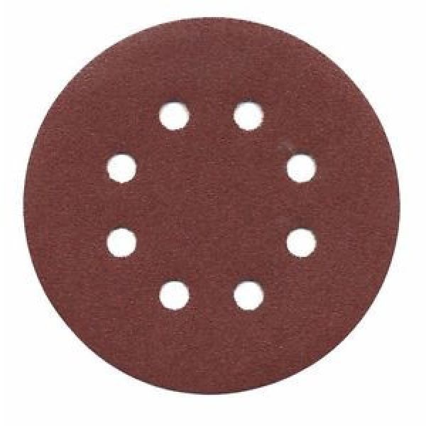 BOSCH SR5R105 5&#034; 100 Grit Hook and Loop Discs, 8-Hole - 50 pack #1 image