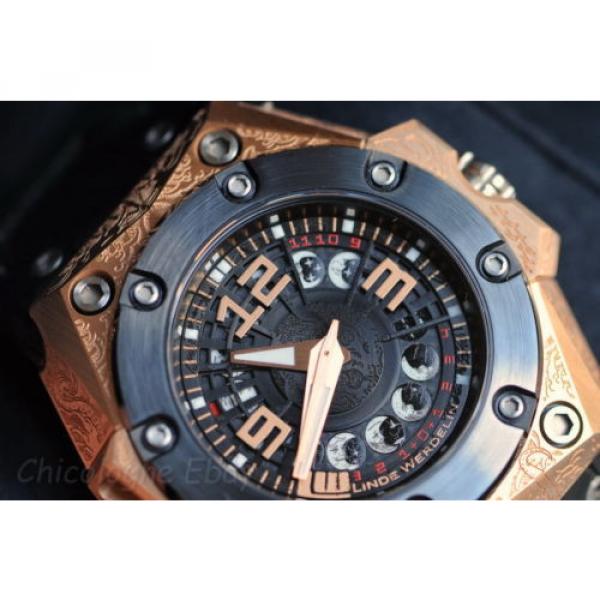 LINDE WERDELIN Octopus II MOON TATOO 18k rose gold mens automatic watch Limited #7 image