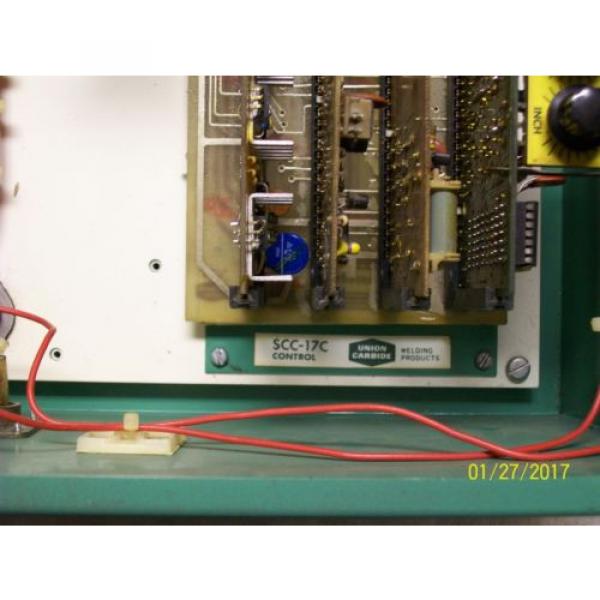 UNION CARBIDE LINDE SSC-17A CONTROL BOX 0-10 WELD CURRENT 10 AMP LINE FUSES #3 image