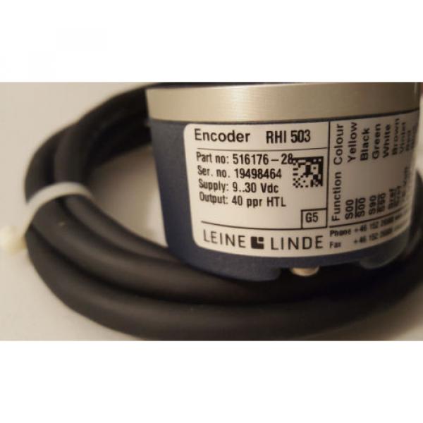 NEW Leine Linde Encoder RHI 503 - P/N 516176-28, 9-30VDC, 40ppr HTL #3 image
