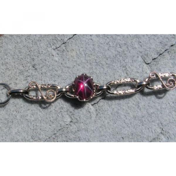 LINDE LINDY TRANS RED STAR RUBY CREATED BRACELET NPM SECOND QUALITY DISCOUNT #2 image