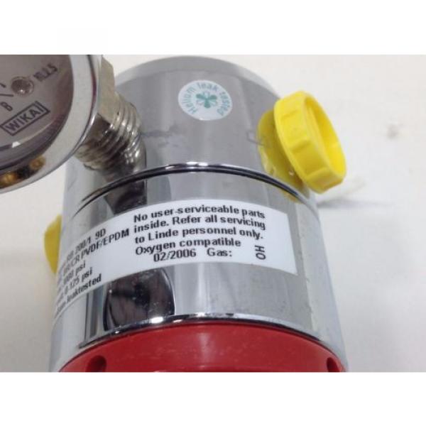 LINDE Gas regulator type RB 200/1 9D single stage 0-125 psi Oxygen compatable #1 #5 image