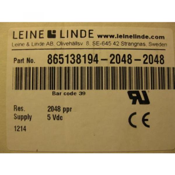 New LEINE &amp; LINDE 865138194-2048-2048 Incremental Double Encoder Hollow Shaft #3 image