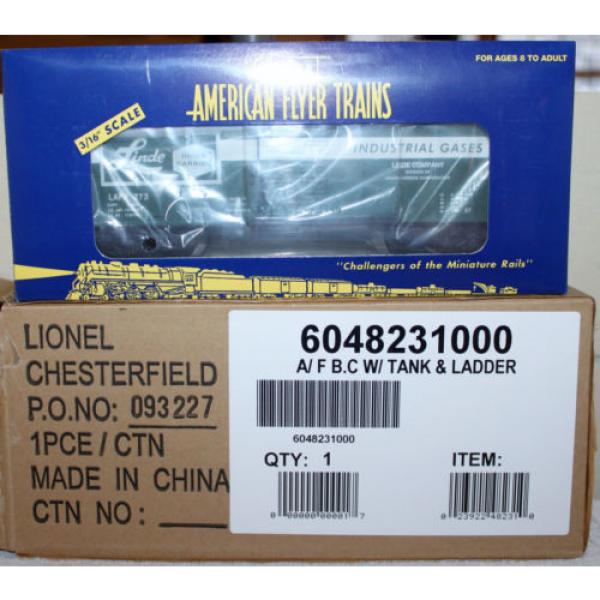 American Flyer No. 48231 Linde Gas Box/Tank Car: 2003 TTOS Denver: Original Box! #2 image
