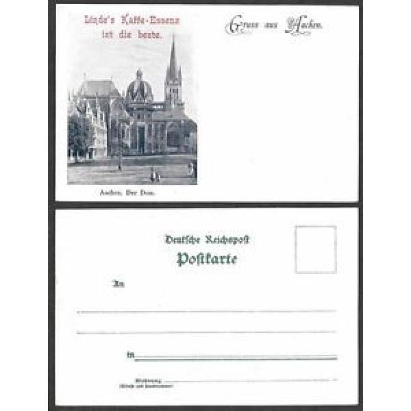 Old Germany Postcard - Gruss aus Aachen - Linde&#039;s Kaffe-Essenz, Coffee - Church #1 image