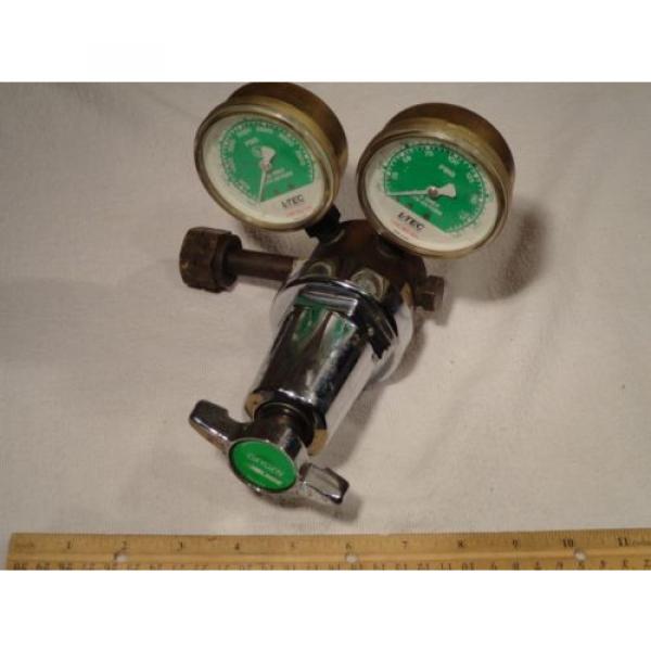 Linde R-76-150-540 8702 Trimline Dual Gauge Oxygen Regulator steam punk vintage #1 image