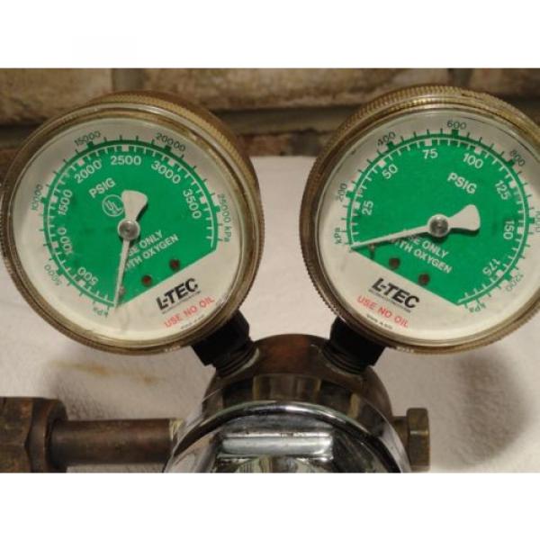 Linde R-76-150-540 8702 Trimline Dual Gauge Oxygen Regulator steam punk vintage #2 image