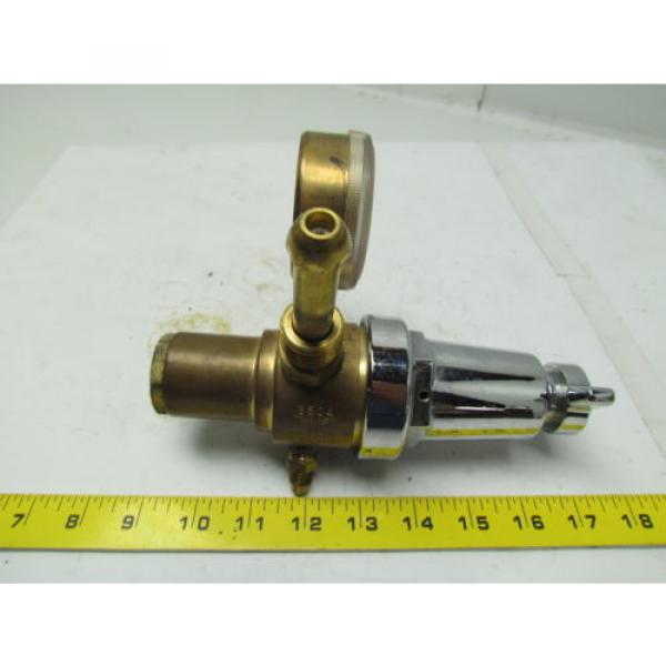 Linde 8504 R-77-75-580 Compressed Gas Regulator w/gauge #1 image