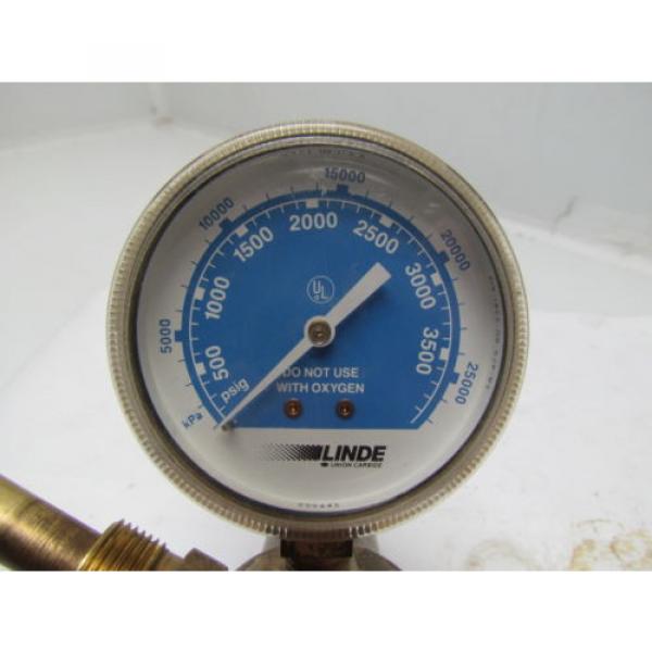 Linde 8504 R-77-75-580 Compressed Gas Regulator w/gauge #5 image
