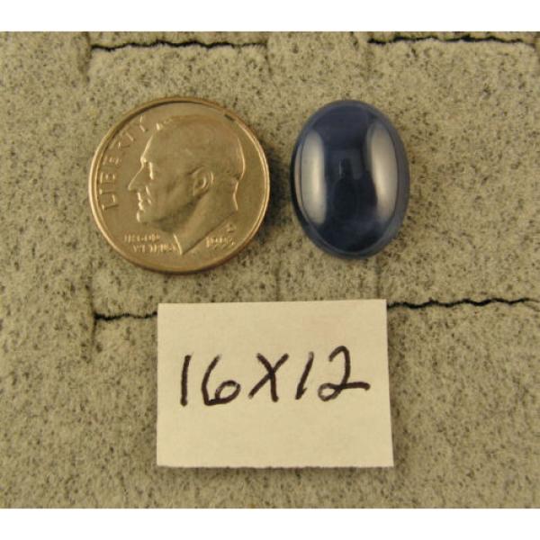 16X12MM 9+CT LINDE LINDY CRNFLWR BLUE STAR SAPPHIRE CREATED SECOND PENDANT 925 #2 image