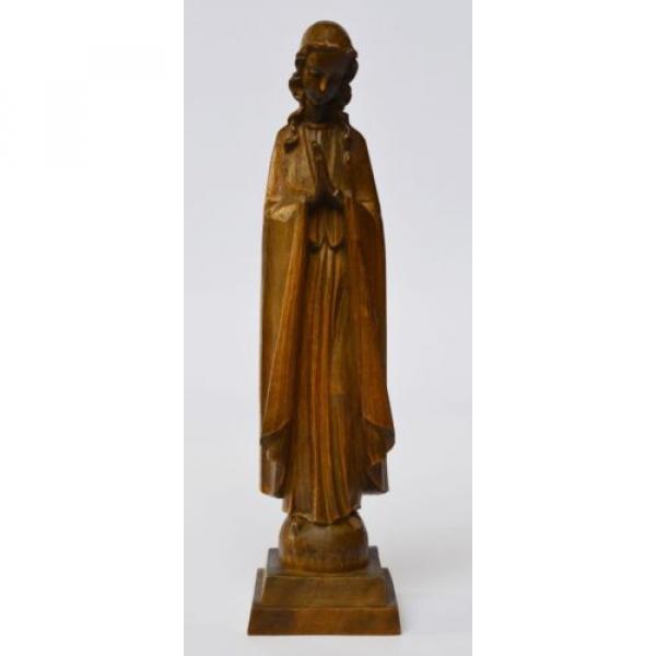 Skulptur Holz Linde handgeschnitzt betende Madonna Maria Muttergottes Höhe 21 cm #2 image