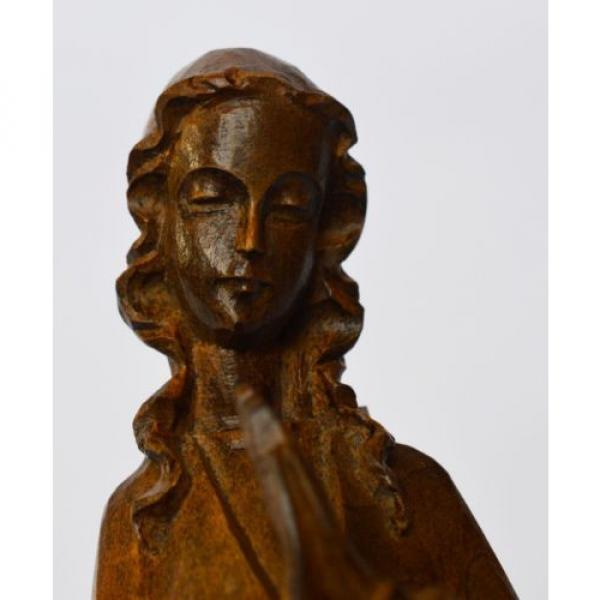 Skulptur Holz Linde handgeschnitzt betende Madonna Maria Muttergottes Höhe 21 cm #3 image