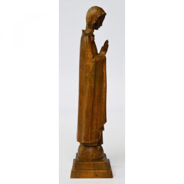 Skulptur Holz Linde handgeschnitzt betende Madonna Maria Muttergottes Höhe 21 cm #4 image