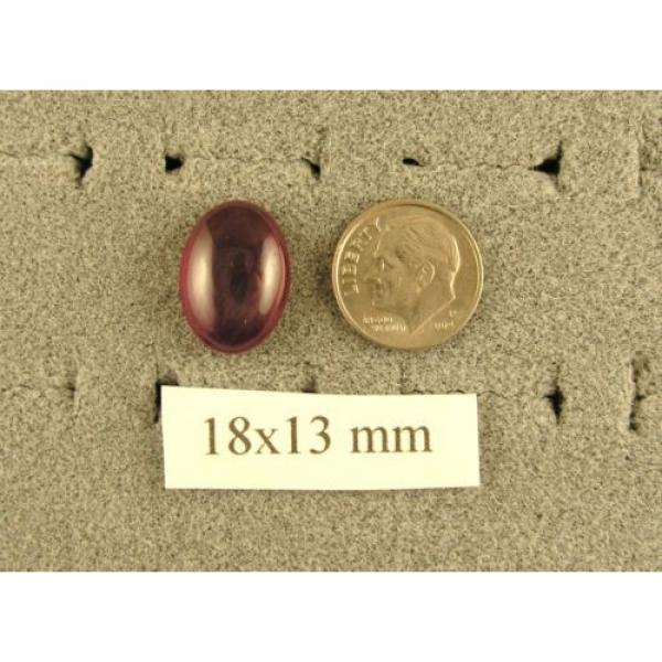 MEN&#039;S 18X13MM 24CT LINDE LINDY TR RED STAR SAPPHIRE CREATED RUBY 2ND COLLAR TIPS #2 image